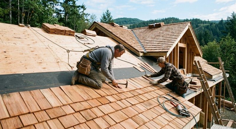 Cedar Roof Installation in Bristol, VT