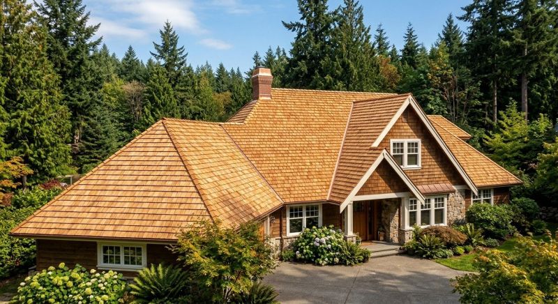 Cedar Roof Installation in Essex Junction, VT