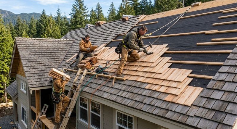 Cedar Roof Installation in Huntington, VT