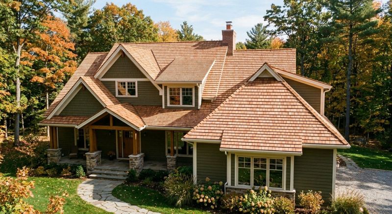 Cedar Roof Installation in Waterbury, VT