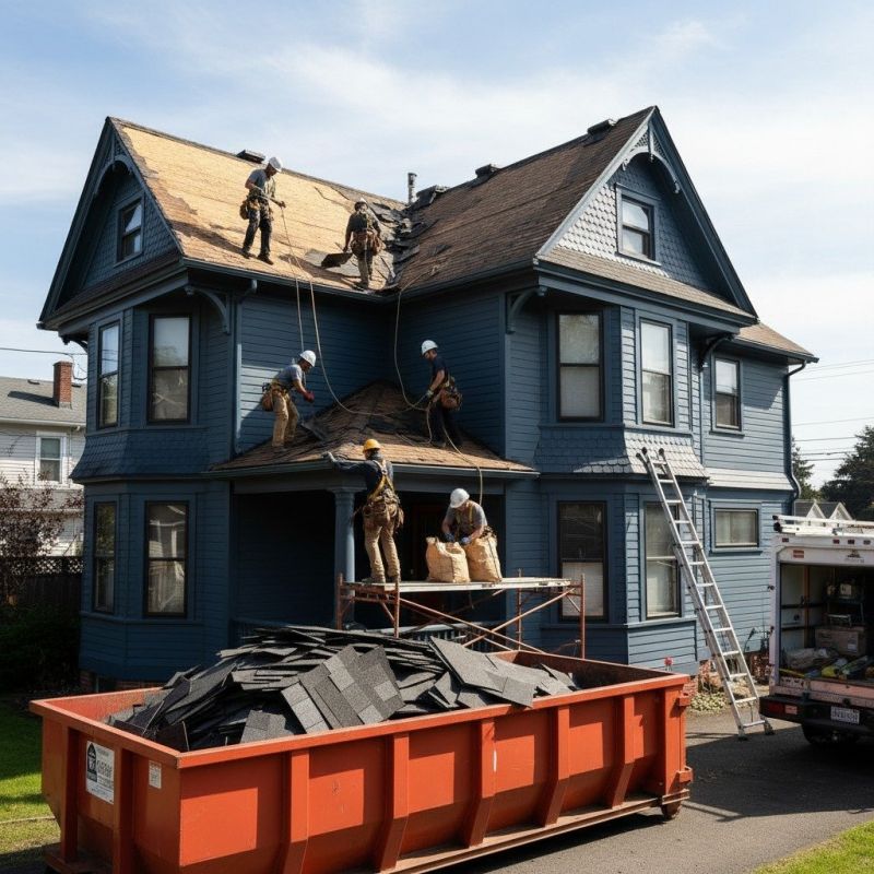 Damaged Roof Replacement in Franklin County, VT