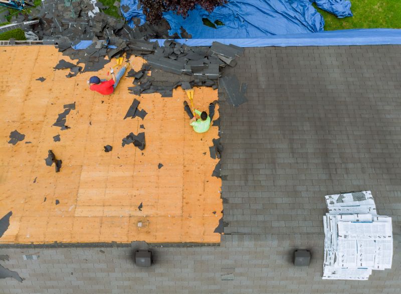 Damaged Roof Replacement in Saint Albans, VT