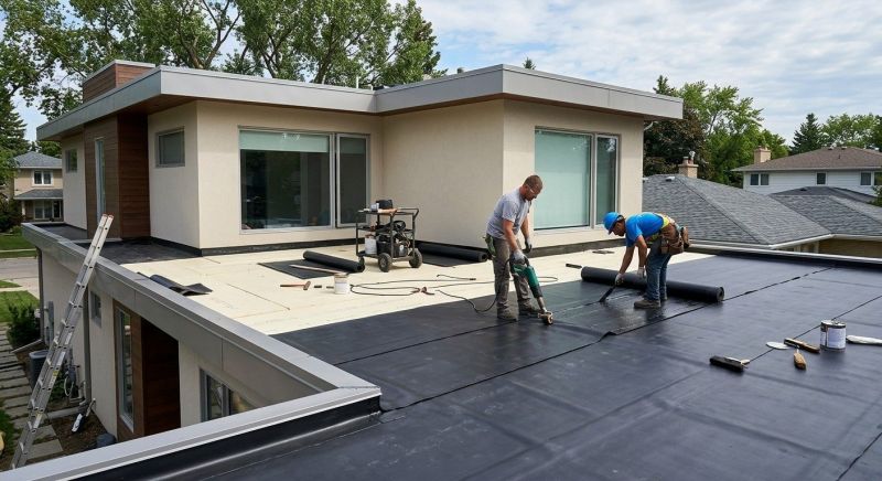 Flat Roof Installation in Huntington, VT