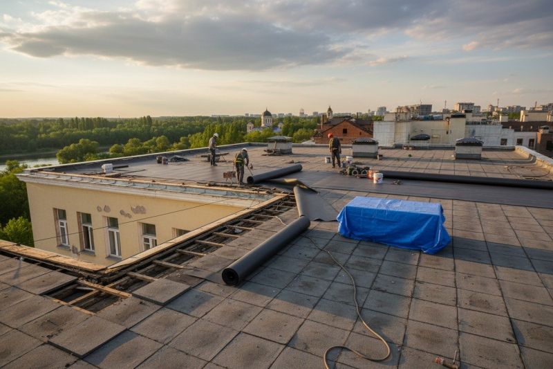 Flat Roof Replacement in Saint Albans, VT