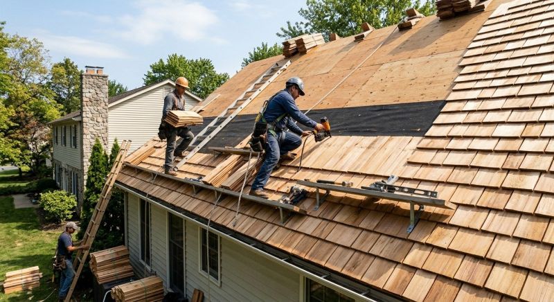 Shake Roof Replacement in Huntington, VT