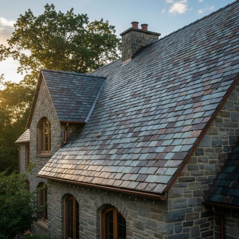 Slate Roof Replacement in Grand Isle, VT