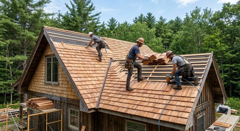 Wood Roofing Installation in Williston, VT