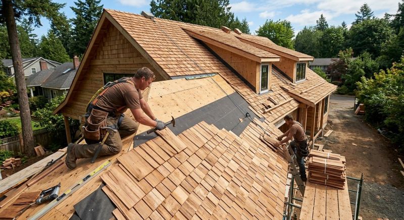 Wooden Roof Installation in South Burlington, VT